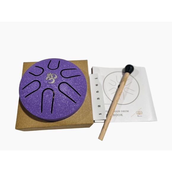 Mini Steel Tongue Rain Drum for Meditation Yoga Musical Education 3 Inch 6 Notes - Picture 9 of 9